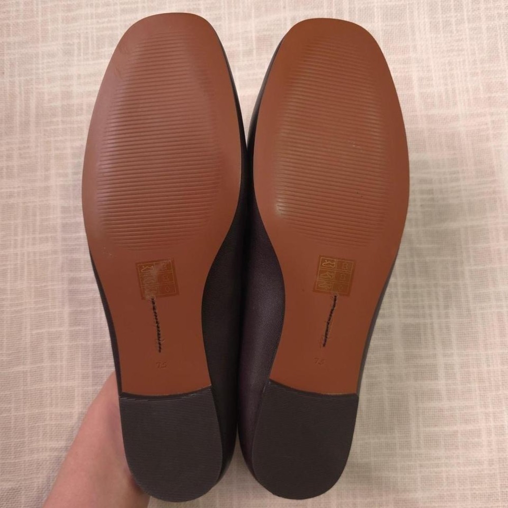 Madewell Brown Leather Mary Jane Flats - Picture 4 of 8